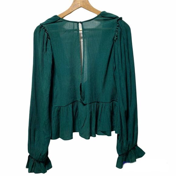 New Free People Daia Blouse Garden Gem - Picture 6 of 6